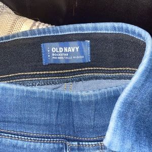 Old Navy Rockstar 24/7 Jeggings Size 6 blue